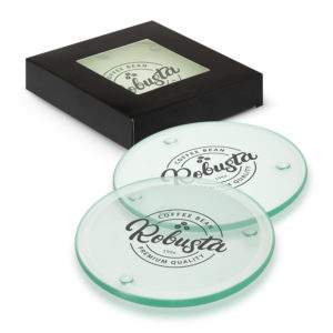 116397 – Venice Glass Coaster – Set of 4 – Round