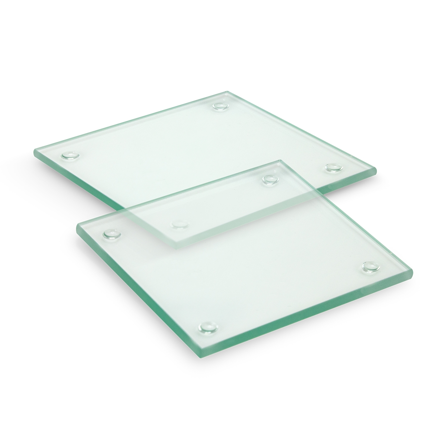 116394 - Venice Glass Coaster - Set of 2 - Square - Image 2