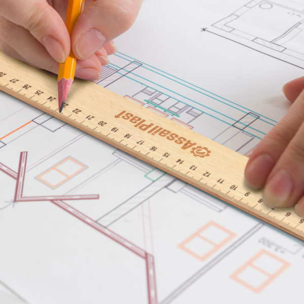 117337 - Wooden 30cm Ruler - Image 3