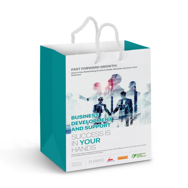 116936 - Medium Laminated Paper Carry Bag - Full Colour