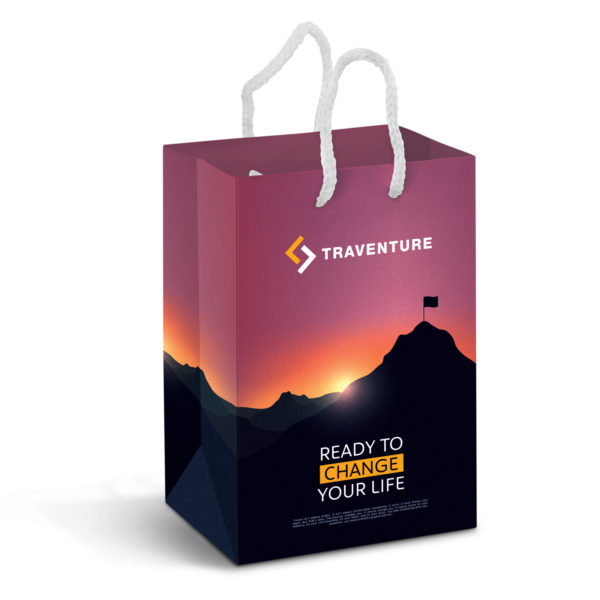 116934 - Small Laminated Paper Carry Bag - Full Colour