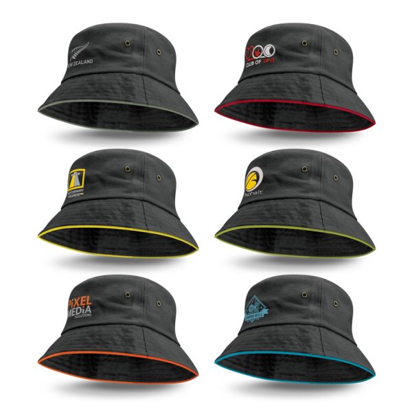 115741 - Bondi Bucket Hat - Coloured Sandwich Trim