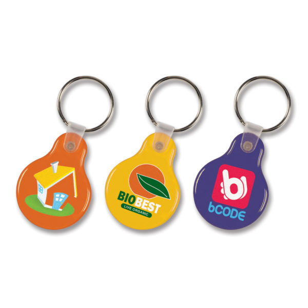 104337 - Flexi Resin Key Ring - Round