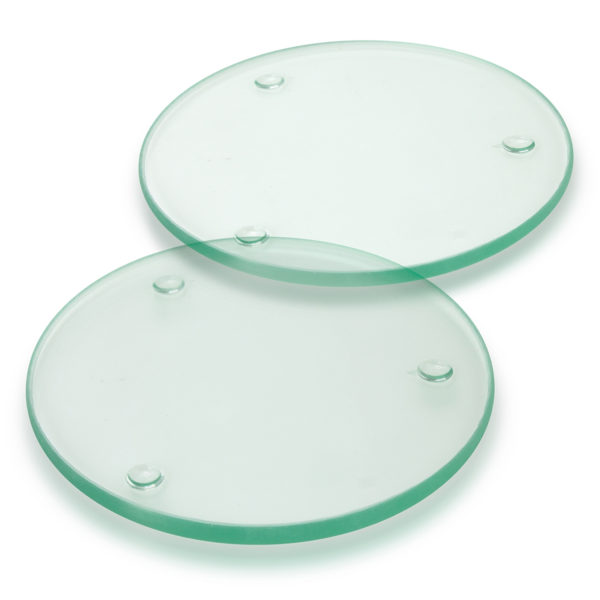 120165 - Venice Glass Coaster - Set of 2 - Round - Full Colour - Image 2