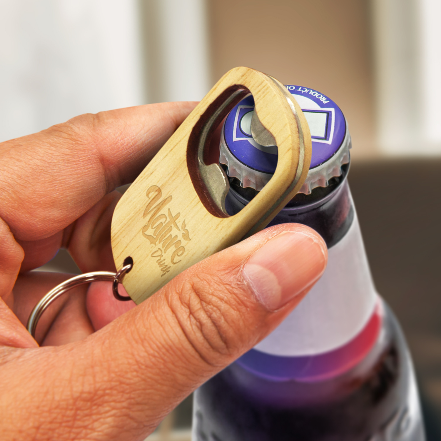 119569 - Malta Bottle Opener Key Ring - Image 3