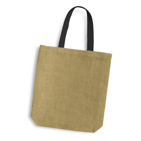 120518 - Thera Jute Tote Bag - Coloured Handles - Image 9