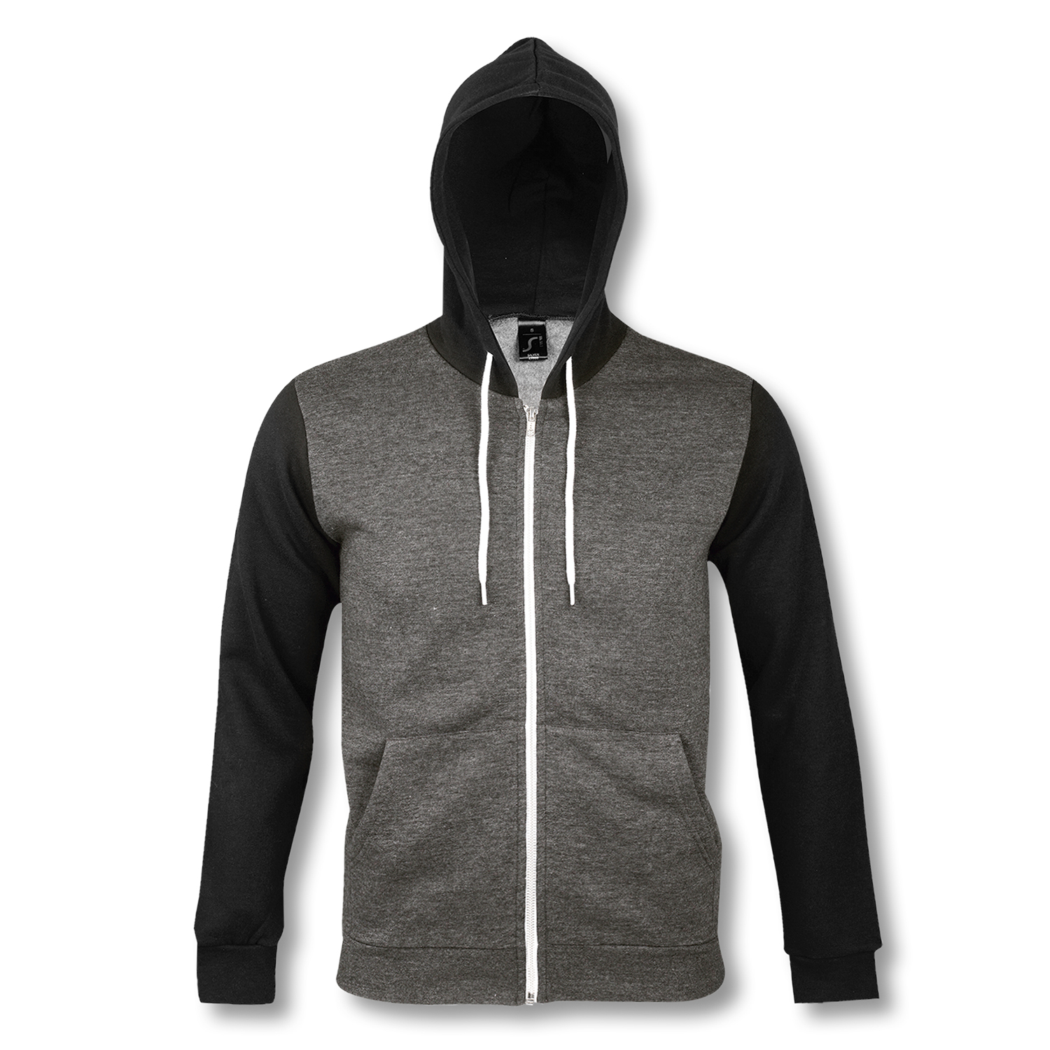 120676 - SOLS Silver Unisex Zipped Sweatshirt - Image 2