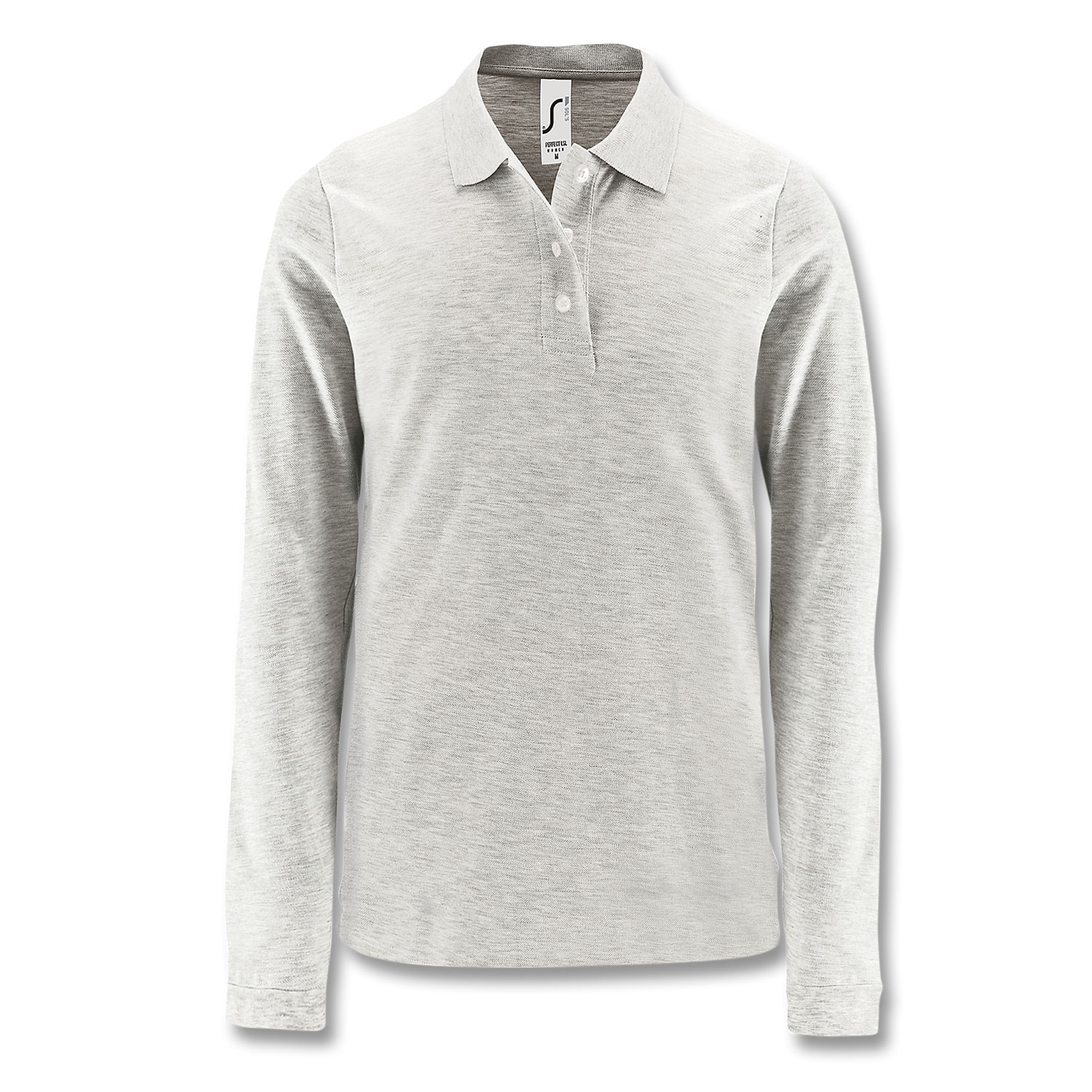121711 - SOLS Perfect Women's Long Sleeve Polo - Image 2