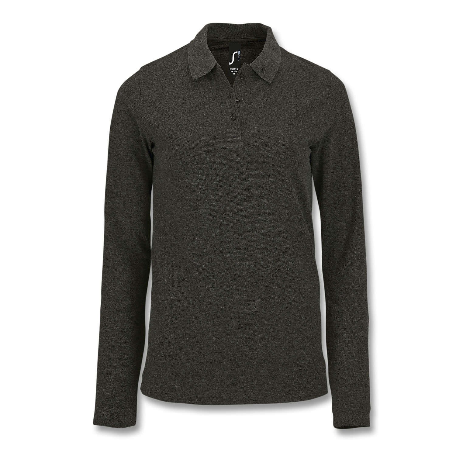 121711 - SOLS Perfect Women's Long Sleeve Polo - Image 3