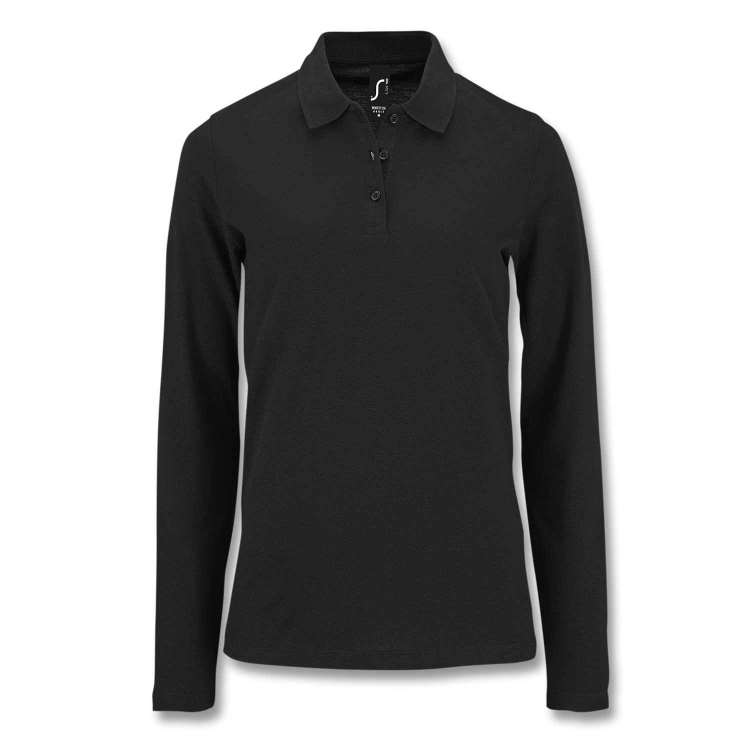 121711 - SOLS Perfect Women's Long Sleeve Polo - Image 4