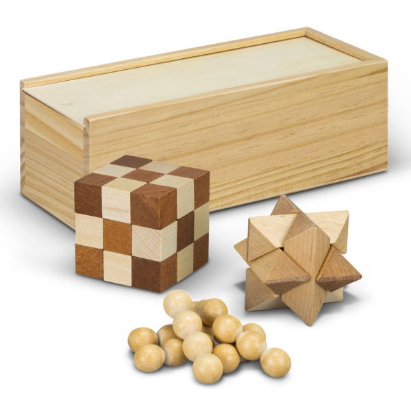 121507 - Wooden Brain Teaser Set - Image 5