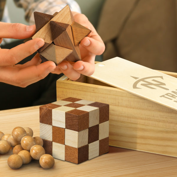 121507 - Wooden Brain Teaser Set - Image 6