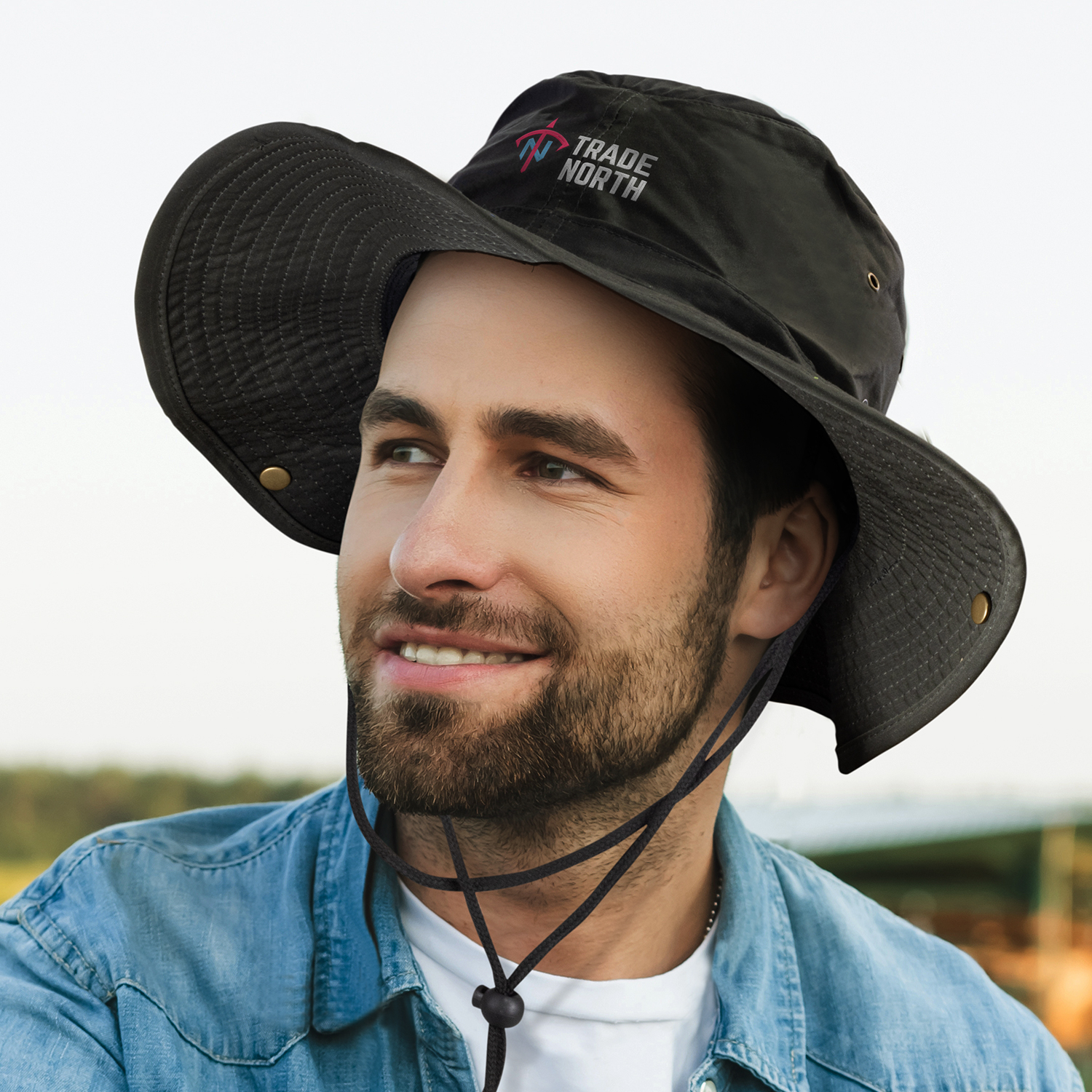 119578 - Oilskin Wide Brim Hat - Image 4