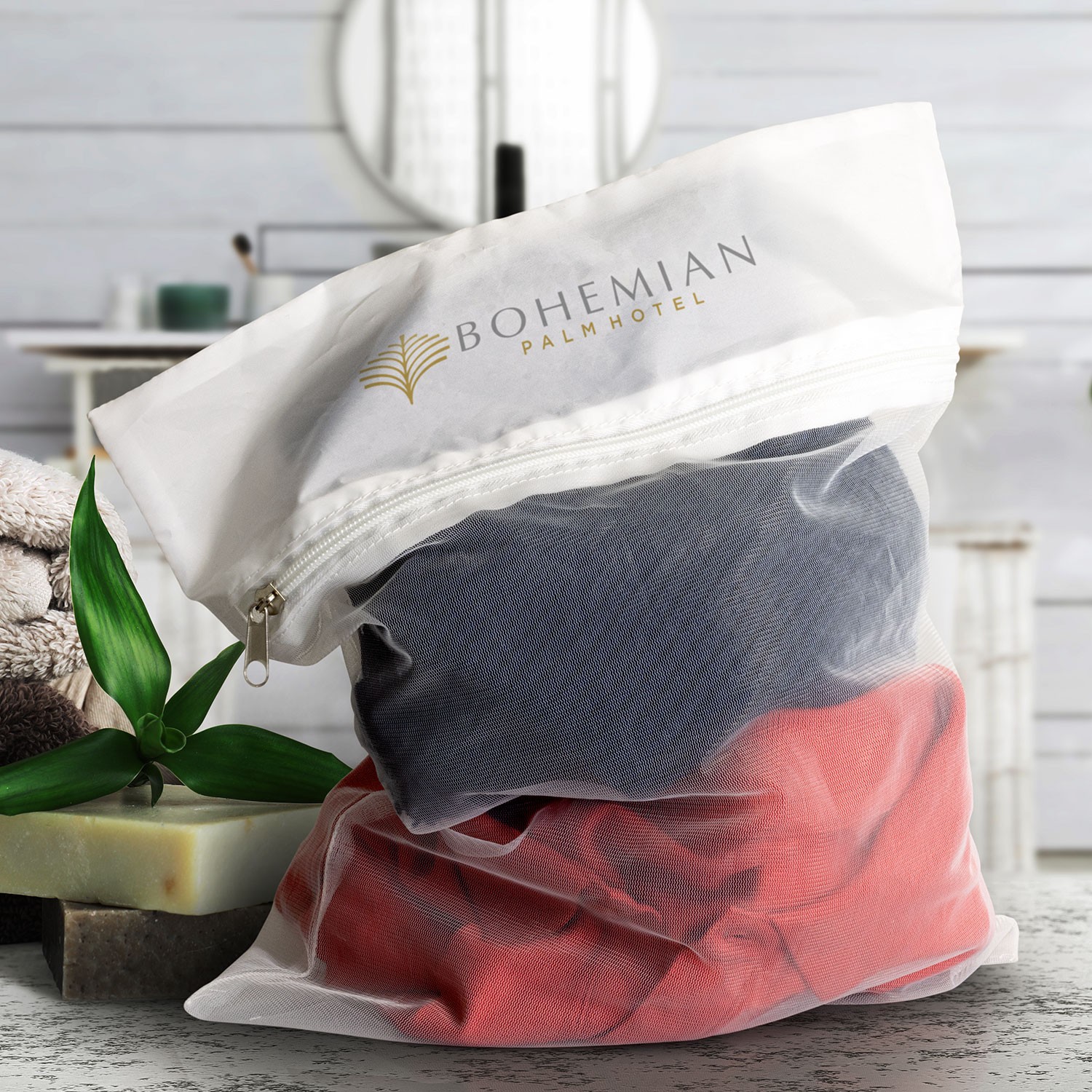 mesh laundry bag feature