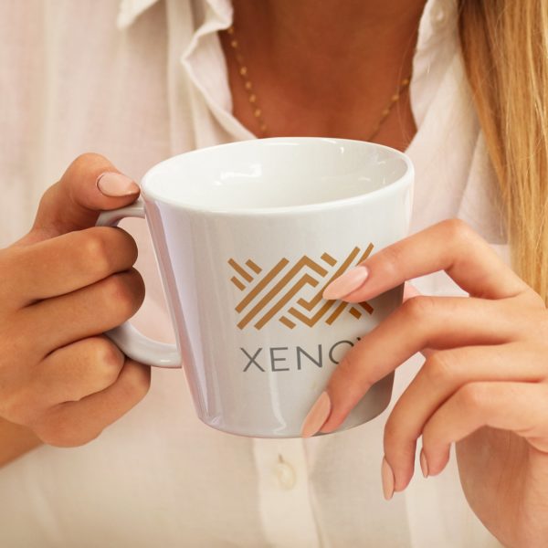 latte style coffee mug feature