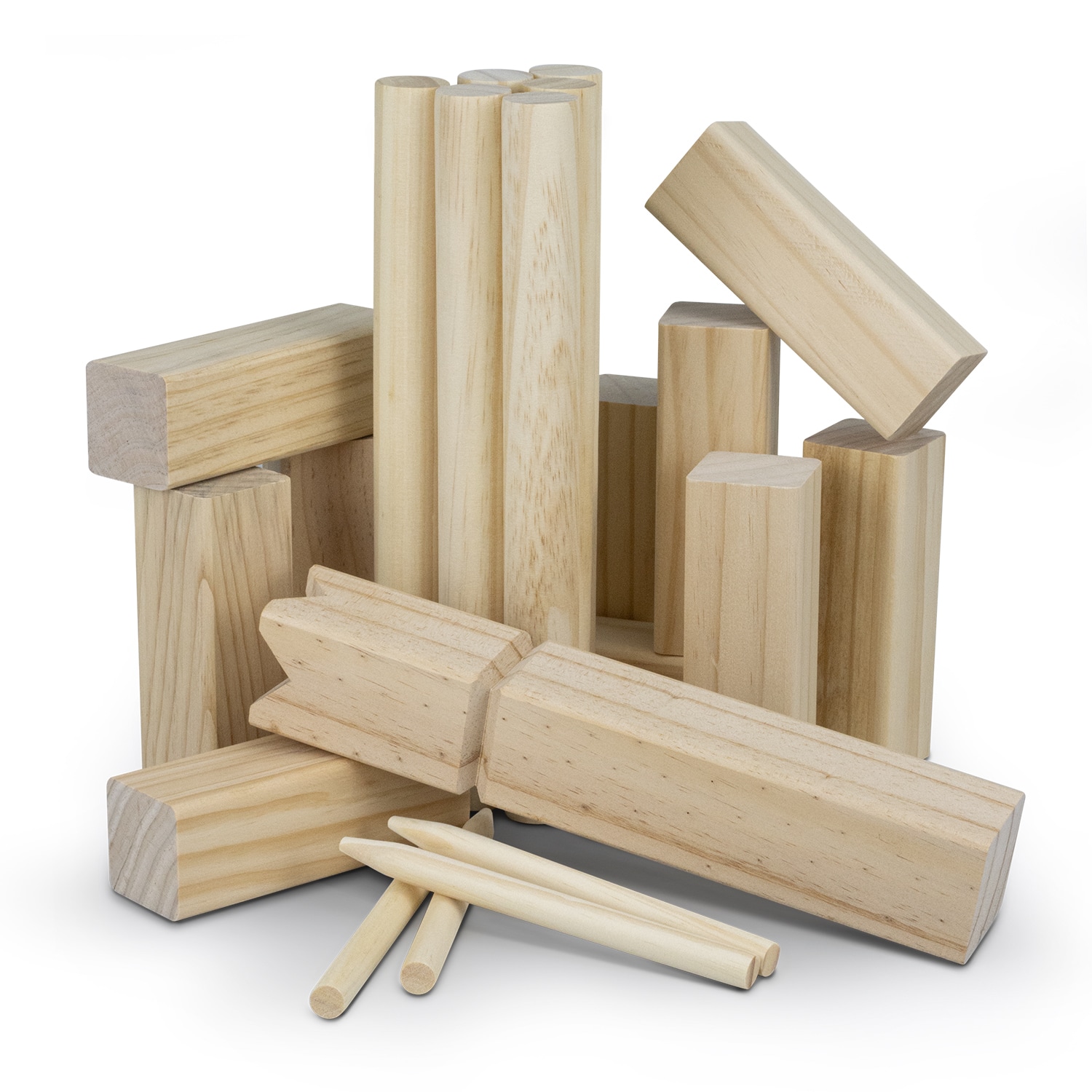 kubb wooden game