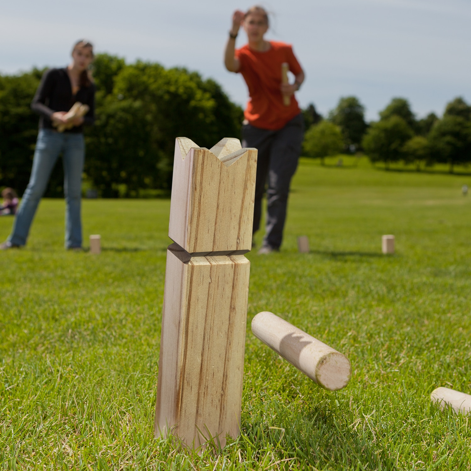 kubb wooden game
