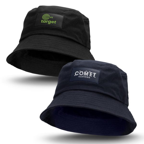 bucket hat with patch