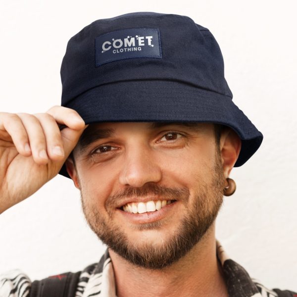 bucket hat with patch