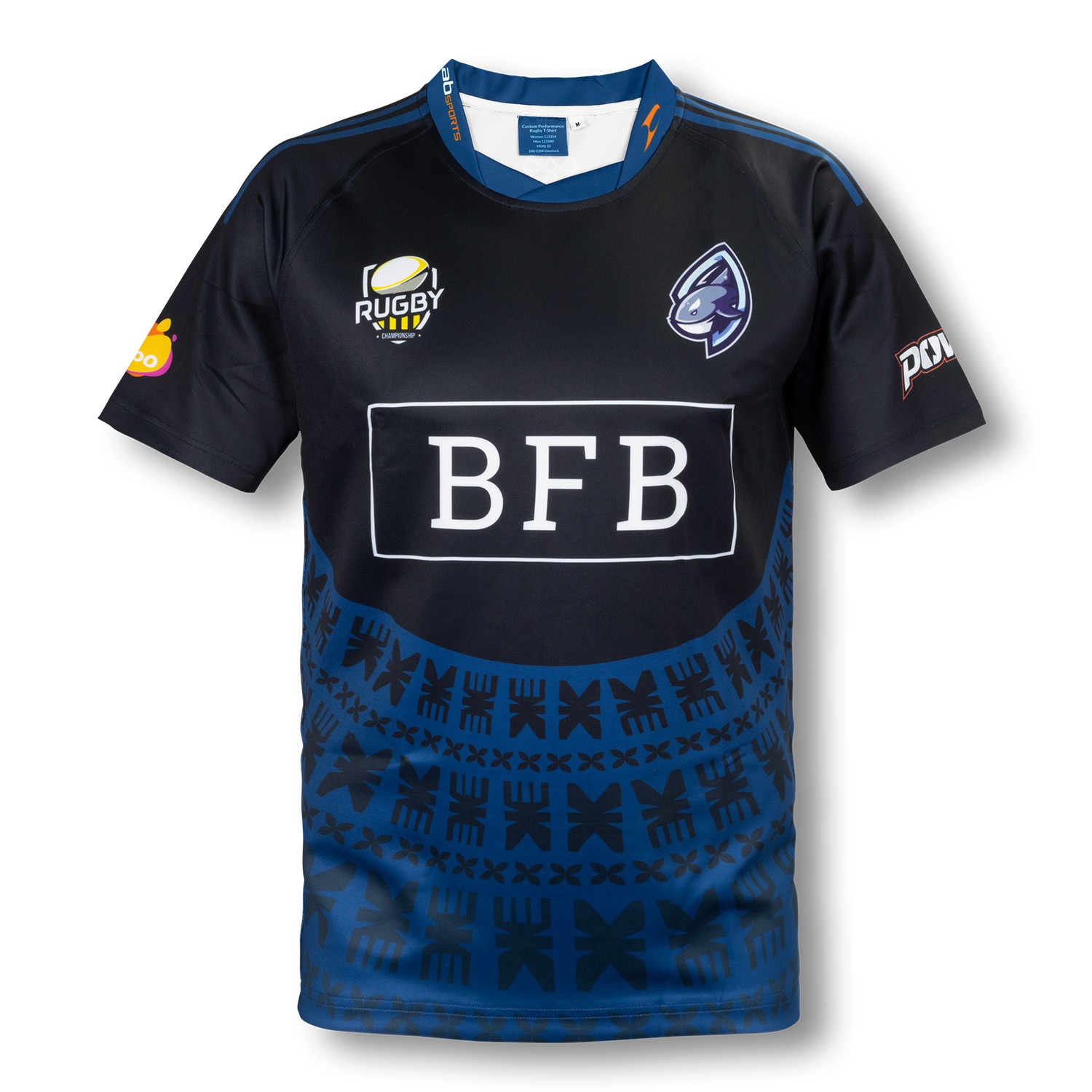 123340 - Custom Mens Rugby Performance T-Shirt - Image 2