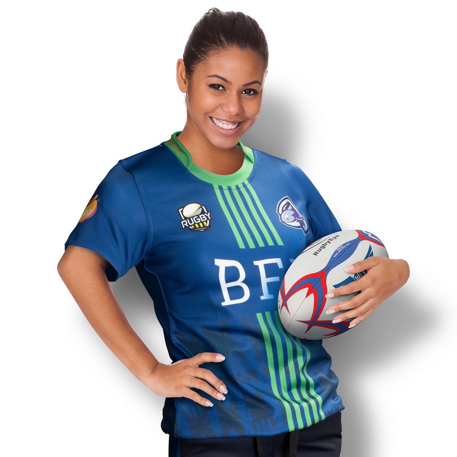 123353 - Custom Womens Rugby T-Shirt