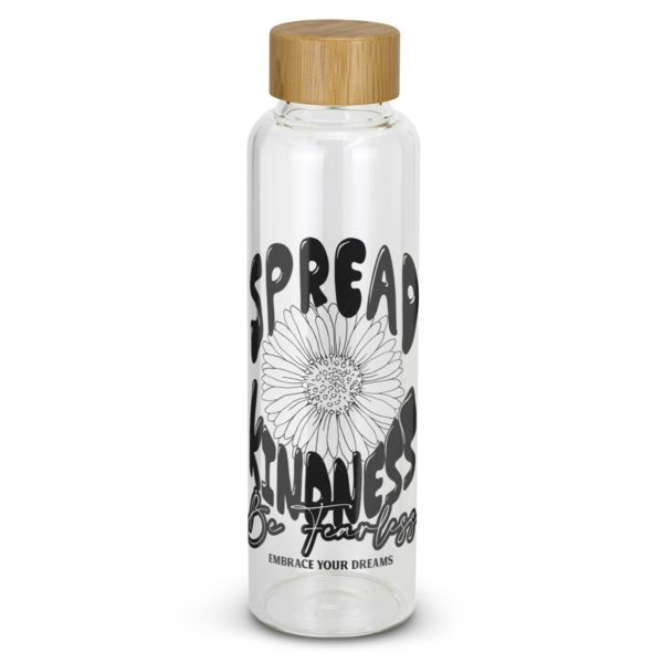 121800 - Eden Glass Bottle Bamboo Lid