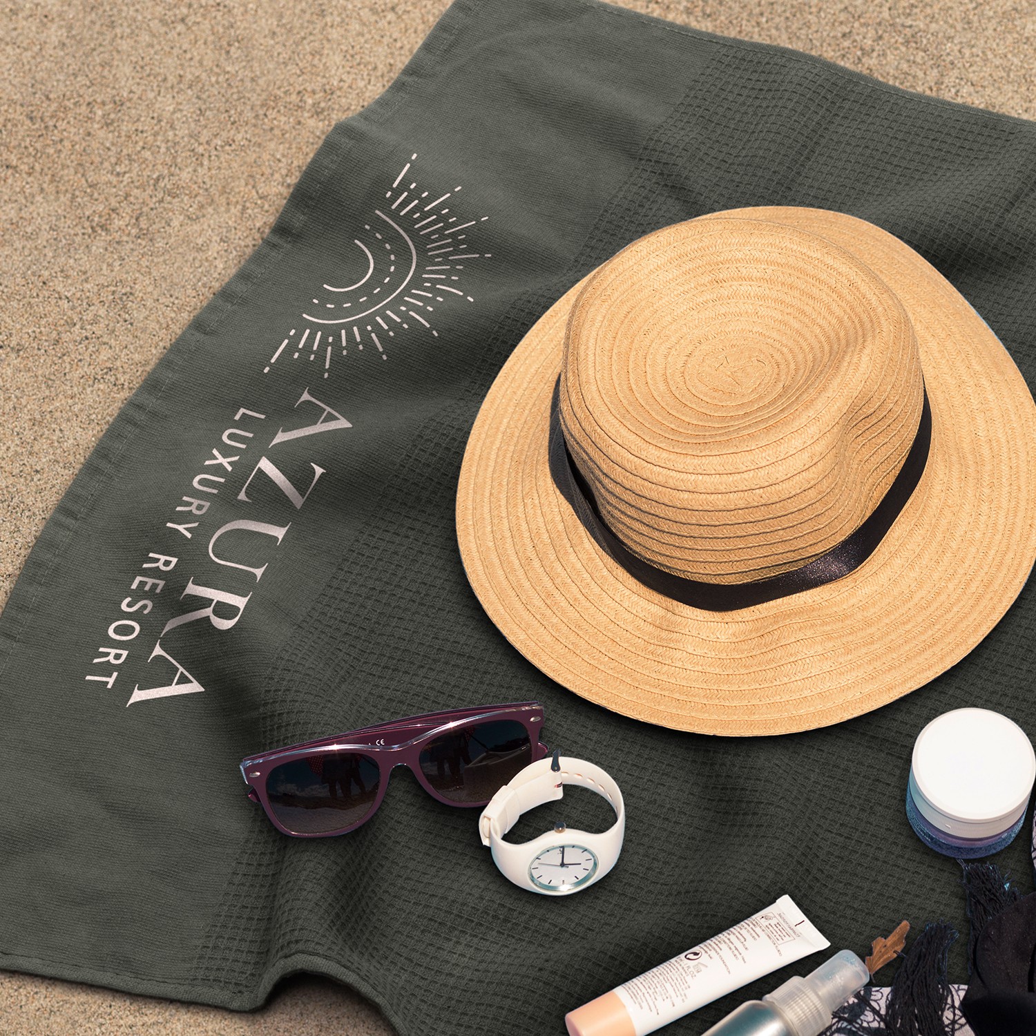 122382 - Rochester Waffle Towel - Image 6