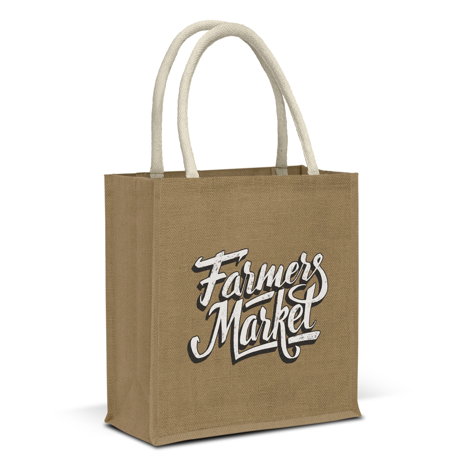 123582 - Lanza Starch Jute Tote Bag