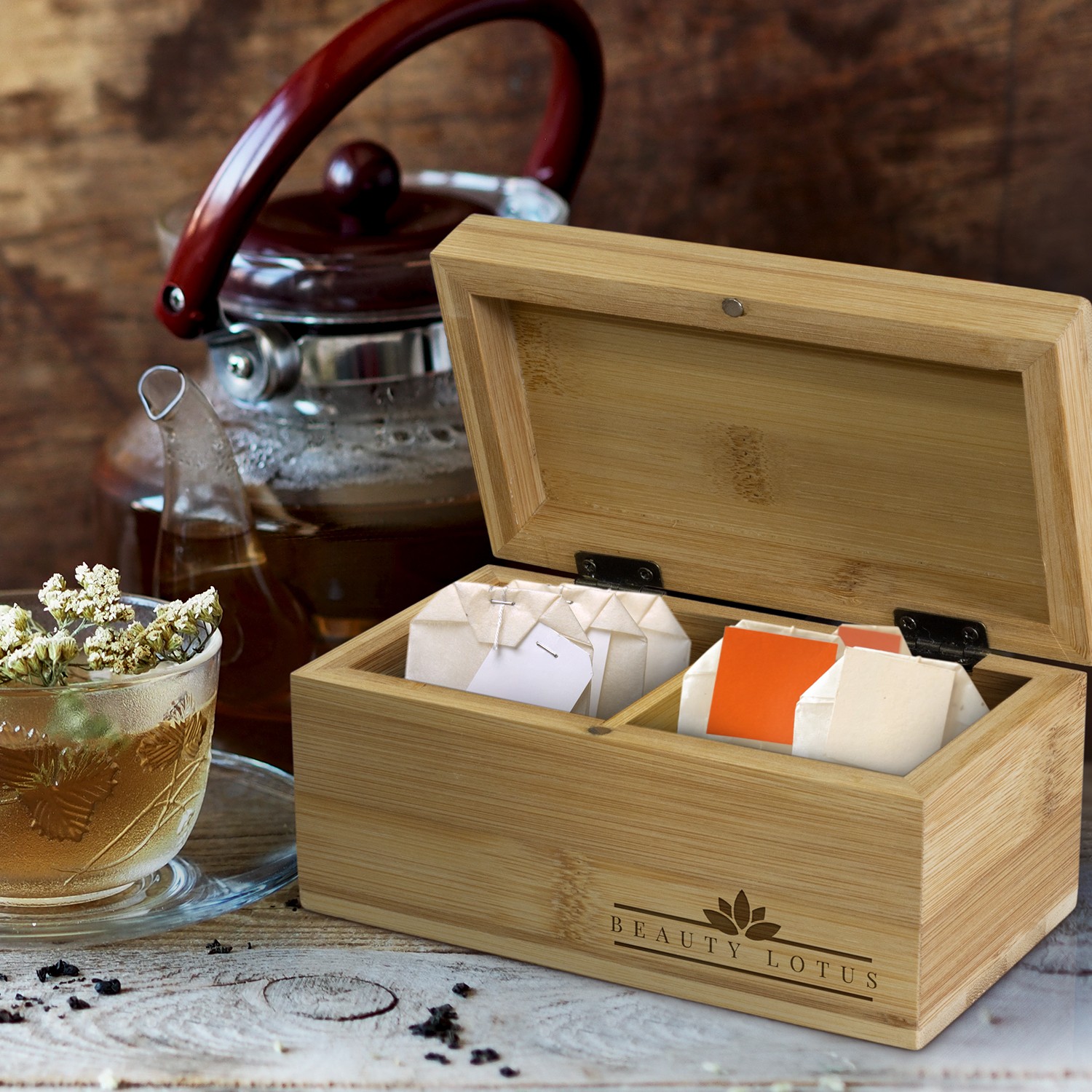 122277 - NATURA Bamboo Tea Box - Image 6