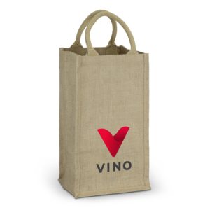 121997 – Jute Four Bottle Wine Carrier