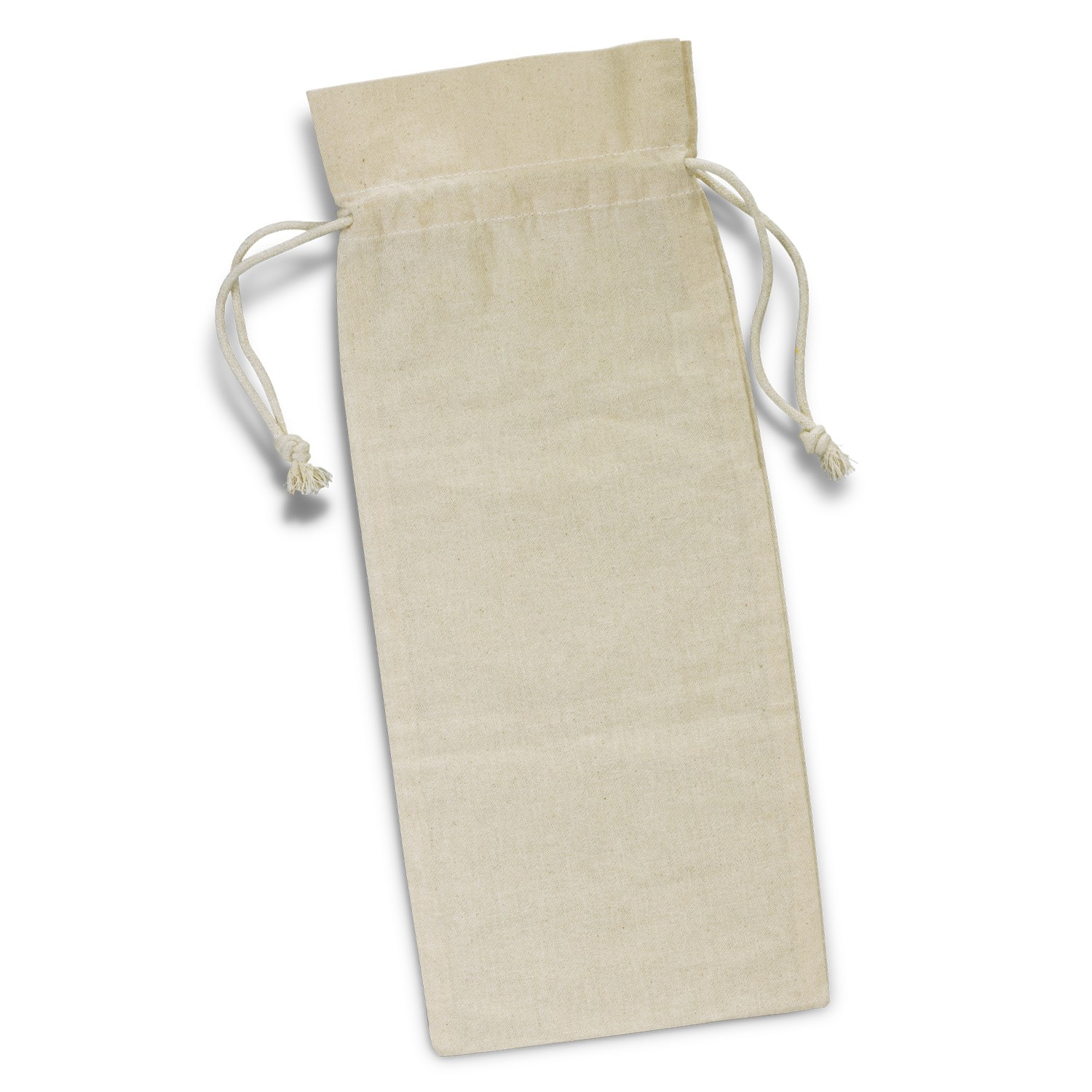 123019 - Cotton Wine Drawstring Bag - Image 2
