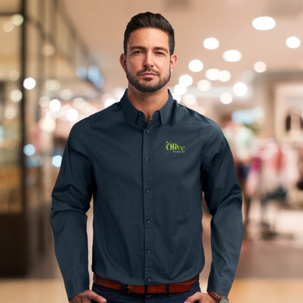 123607 - TRENDSWEAR Parker Men's Poplin Shirt - Image 7