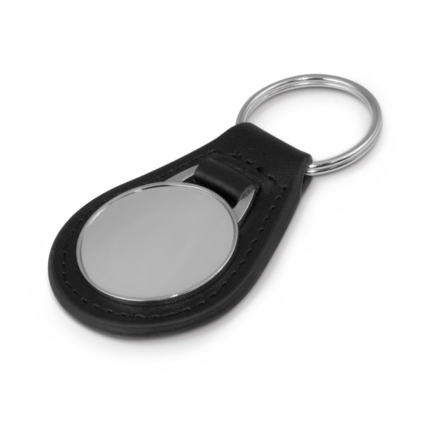 108385 - Baron Leather Key Ring - Round - Image 2