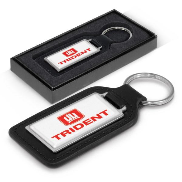 108598 - Baron Leather Key Ring - Rectangle