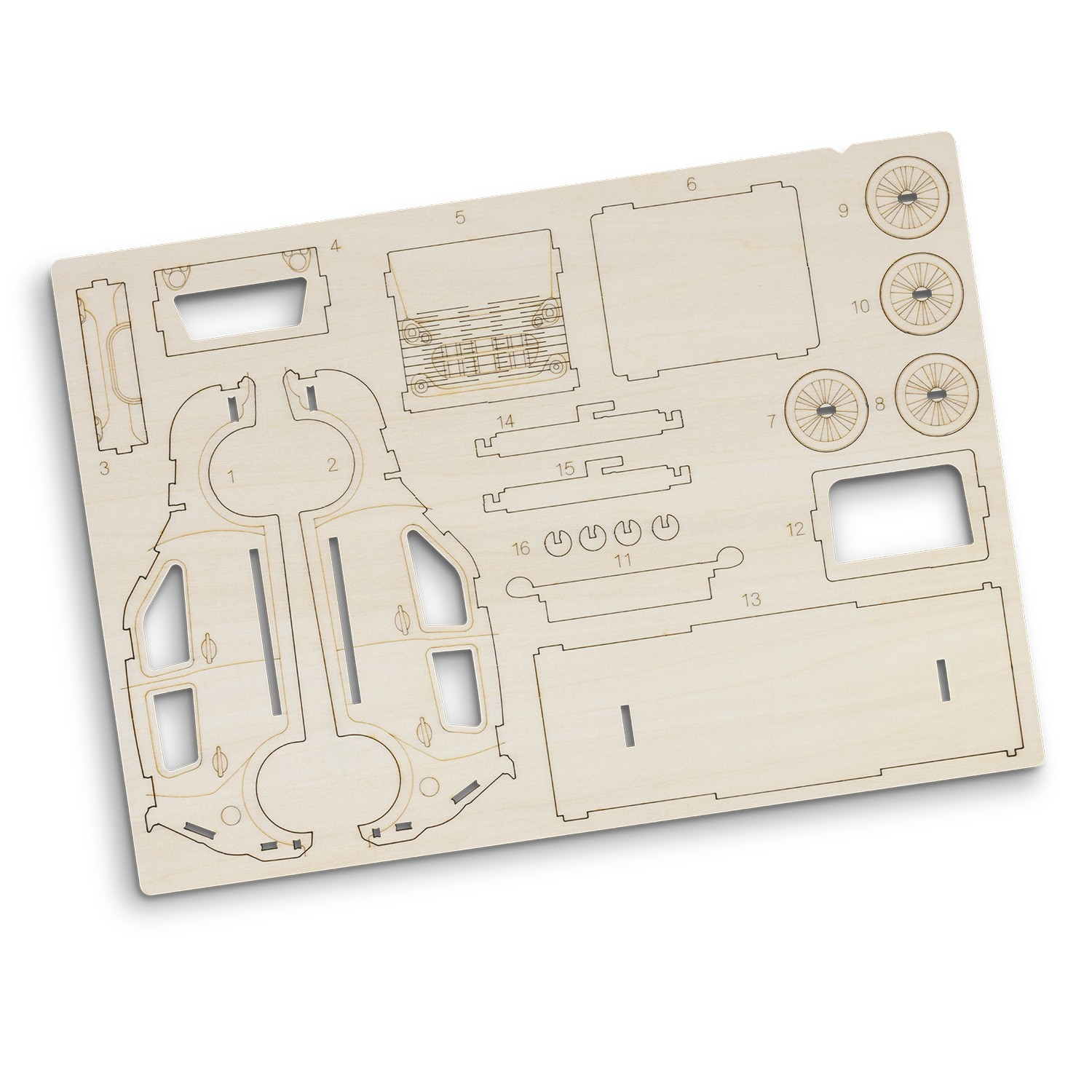 124028 - BRANDCRAFT Hatchback Car Wooden Model - Image 3