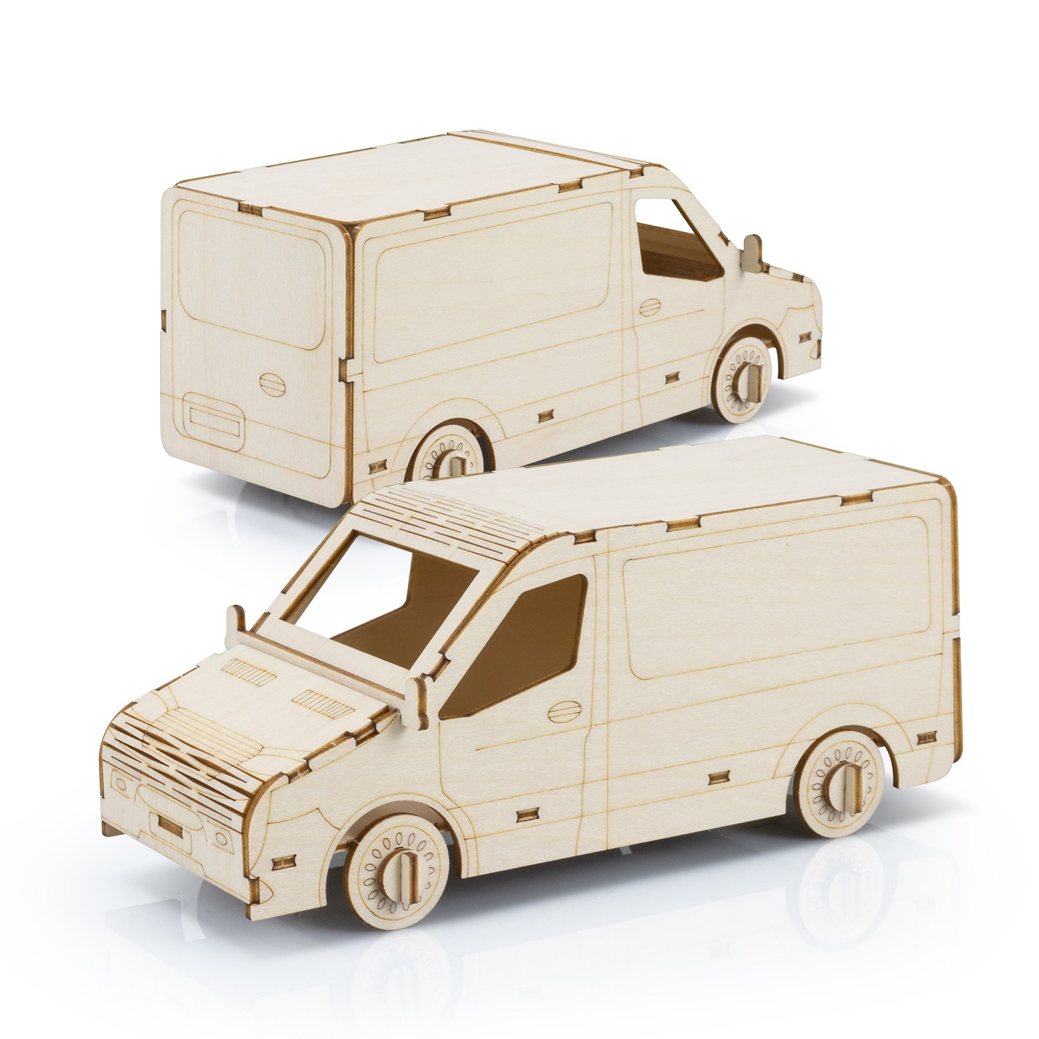124031 - BRANDCRAFT Van Wooden Model - Image 2