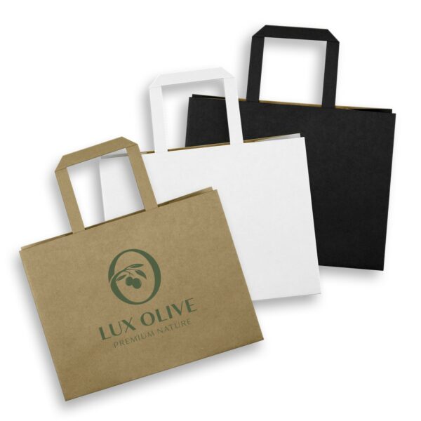 125940 - Medium Flat Handle Paper Bag Landscape