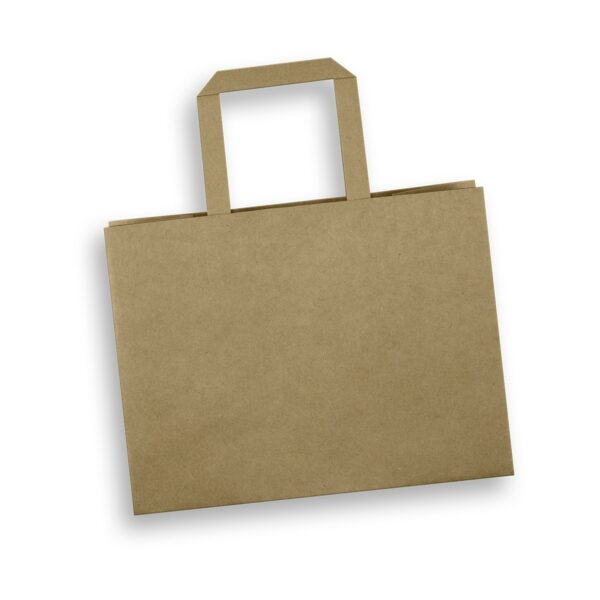 125940 - Medium Flat Handle Paper Bag Landscape - Image 2