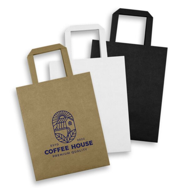 125060 - Medium Flat Handle Paper Bag Portrait