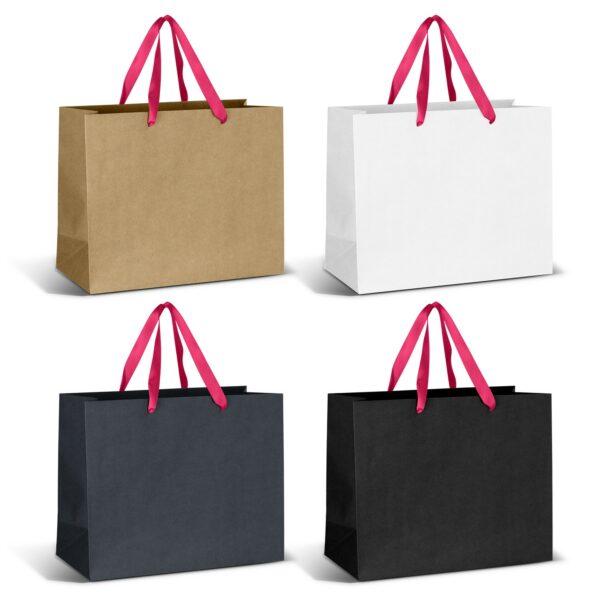 125058 - Large Ribbon Handle Paper Bag - Image 5