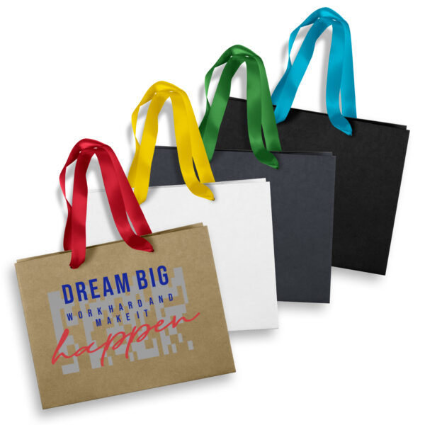 125057 - Medium Ribbon Handle Paper Bag