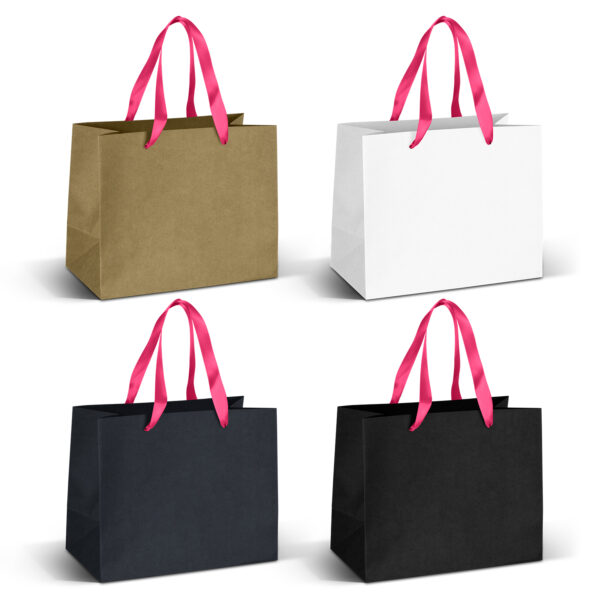 125057 - Medium Ribbon Handle Paper Bag - Image 5