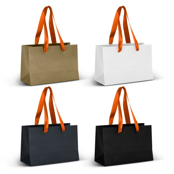 125056 - Small Ribbon Handle Paper Bag - Image 4
