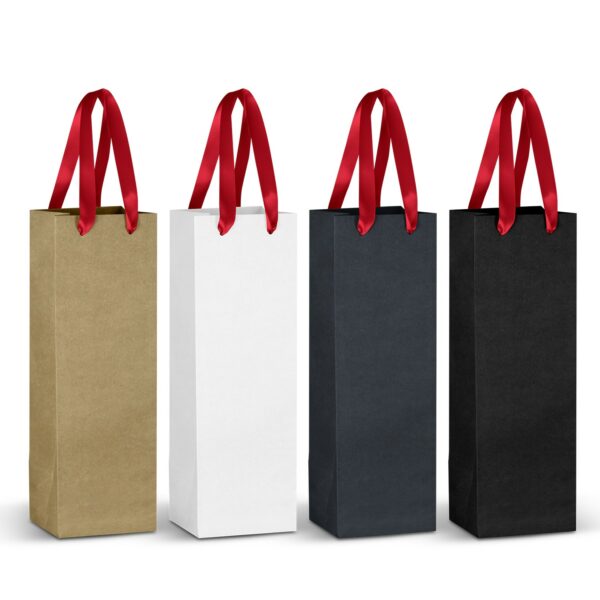 125055 - Champagne Ribbon Handle Paper Bag - Image 6