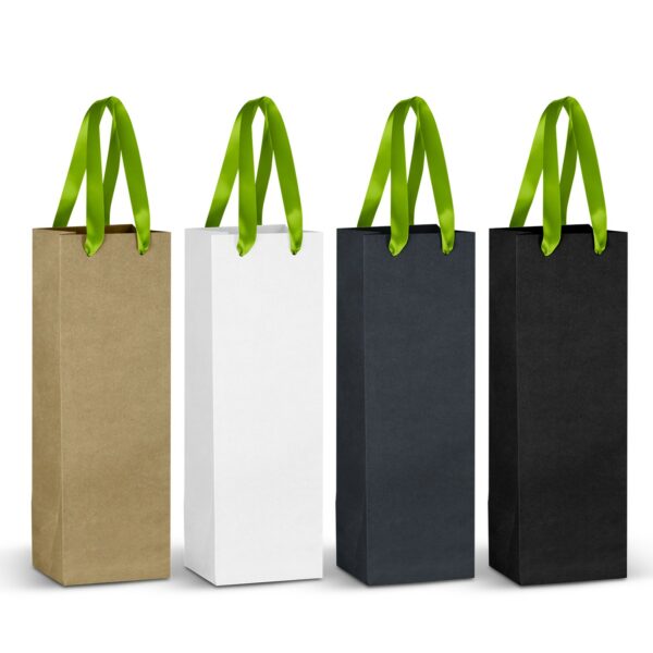 125055 - Champagne Ribbon Handle Paper Bag - Image 7