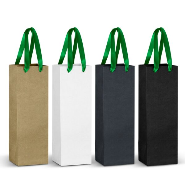 125055 - Champagne Ribbon Handle Paper Bag - Image 8