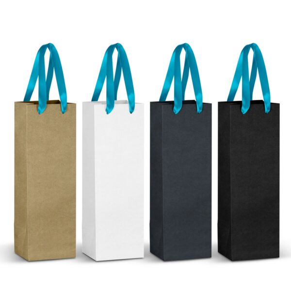 125055 - Champagne Ribbon Handle Paper Bag - Image 9