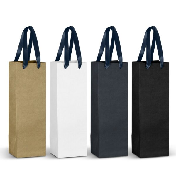 125055 - Champagne Ribbon Handle Paper Bag - Image 10