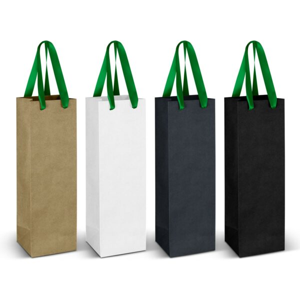 125054 - Wine Ribbon Handle Paper Bag - Image 8