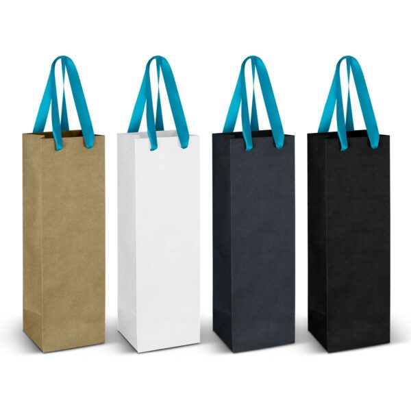 125054 - Wine Ribbon Handle Paper Bag - Image 9